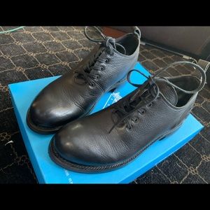 John Fluevogs- Winch black dress shoes; 9W